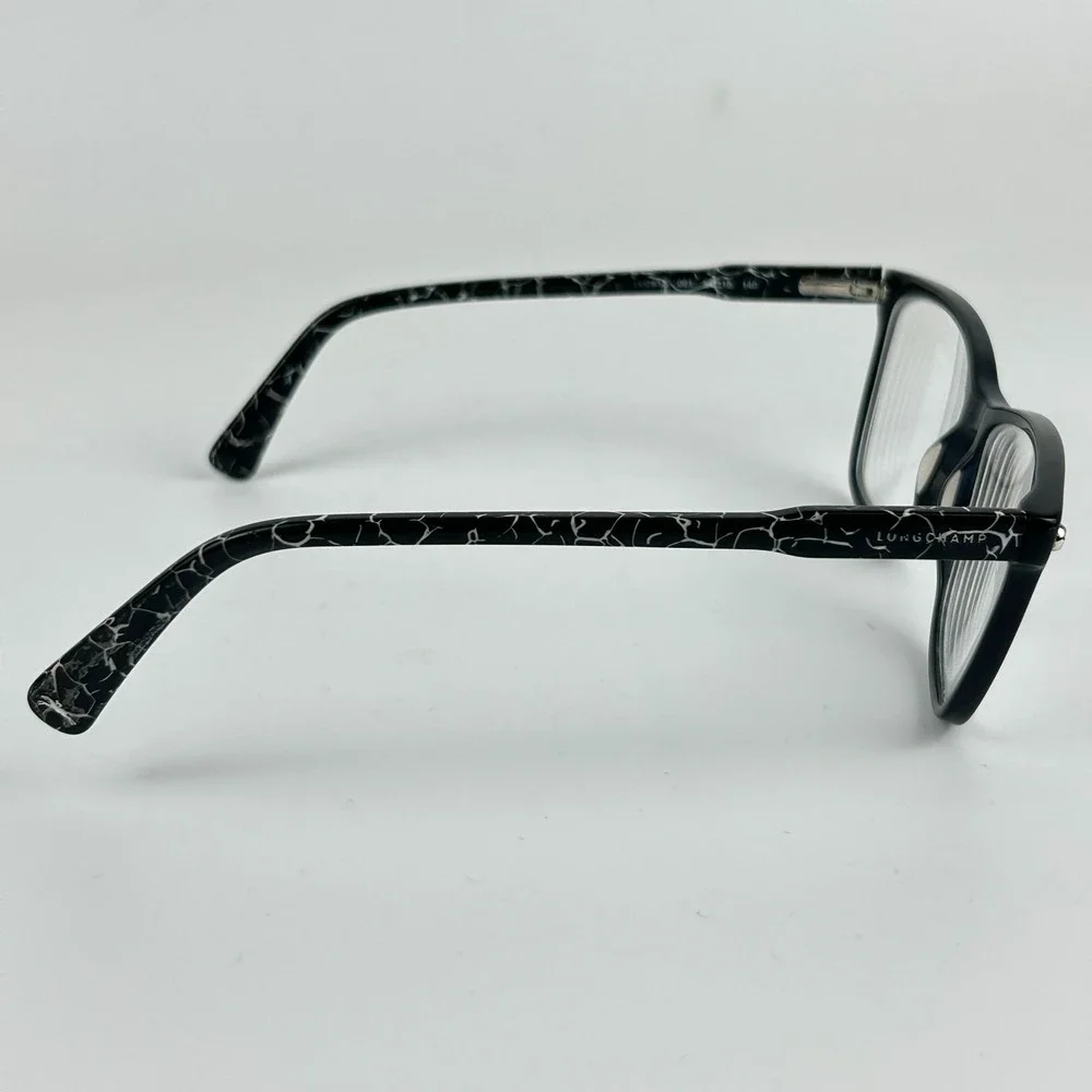 Longchamp LO2613 001 Women's Eyeglasses Frame Black Plastic Cat Eye 54-15-140 mm